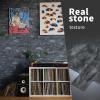 imageArt3d 10Pack Peel and Stick Wall Tile for Backsplash Stick on Stone Tile for Kitchen Bathroom Fireplace Vanitity in Stone BeigeDarkgranite