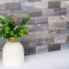 imageArt3d 10Pack Peel and Stick Wall Tile for Backsplash Stick on Stone Tile for Kitchen Bathroom Fireplace Vanitity in Stone BeigeLightgray