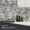 imageArt3d 10Pack Peel and Stick Wall Tile for Backsplash Stick on Stone Tile for Kitchen Bathroom Fireplace Vanitity in Stone BeigeLightgray