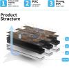 imageArt3d 10Pack Peel and Stick Wall Tile for Backsplash Stick on Stone Tile for Kitchen Bathroom Fireplace Vanitity in Stone BeigeRustslate