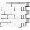 imageArt3d 10Sheet Backsplash Tile for Kitchen Peel and Stick 12quotx12quot Stick on Subway Tiles for Kitchen Bathroom Back Splashes WhiteBlack GroutWhiteblack Grout