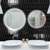 imageArt3d 10Sheet HeavyDuty Peel and Stick Backsplash SelfAdhesive Vinyl Wall Tiles for Kitchen Countertop Bathroom GreenBlack