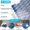 imageArt3d 10Sheet HeavyDuty Peel and Stick Backsplash SelfAdhesive Vinyl Wall Tiles for Kitchen Countertop Bathroom GreenDark Blue