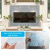 imageArt3d 10Sheet HeavyDuty Peel and Stick Backsplash SelfAdhesive Vinyl Wall Tiles for Kitchen Countertop Bathroom GreenLight Blue