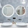imageArt3d 10Sheet HeavyDuty Peel and Stick Backsplash SelfAdhesive Vinyl Wall Tiles for Kitchen Countertop Bathroom GreenLight Blue