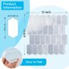 imageArt3d 10Sheet HeavyDuty Peel and Stick Backsplash SelfAdhesive Vinyl Wall Tiles for Kitchen Countertop Bathroom GreenLight Blue