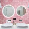 imageArt3d 10Sheet HeavyDuty Peel and Stick Backsplash SelfAdhesive Vinyl Wall Tiles for Kitchen Countertop Bathroom GreenPink