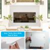 imageArt3d 10Sheet HeavyDuty Peel and Stick Backsplash SelfAdhesive Vinyl Wall Tiles for Kitchen Countertop Bathroom GreenWhite