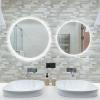 imageArt3d 10Sheet HeavyDuty Peel and Stick Backsplash Waterproof Wall Tiles Stick on Kitchen Backsplash Living Space Beige ampamp WhiteBeige  White