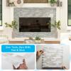 imageArt3d 10Sheet HeavyDuty Peel and Stick Backsplash Waterproof Wall Tiles Stick on Kitchen Backsplash Living Space Beige ampamp WhiteBeige  White