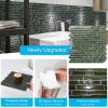 imageArt3d 10Sheet HeavyDuty Peel and Stick Backsplash Waterproof Wall Tiles Stick on Kitchen Backsplash Living Space Beige ampamp WhiteDark Green