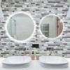 imageArt3d 10Sheet HeavyDuty Peel and Stick Backsplash Waterproof Wall Tiles Stick on Kitchen Backsplash Living Space Beige ampamp WhiteGray  Blue