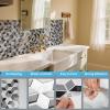 imageArt3d 10Sheet Peel and Stick Backsplash Tiles 12x12 Inch SelfAdhesive 3D Wall Tiles for Kitchen Bathroom Countertop  Thickened Waterproof Design Light BrownWhiteBlack