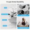 imageArt3d 10Sheet Peel and Stick Backsplash Tiles 12x12 Inch SelfAdhesive 3D Wall Tiles for Kitchen Bathroom Countertop  Thickened Waterproof Design Light BrownWhiteBlack