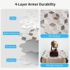 imageArt3d 10Sheet Peel and Stick Backsplash Tiles 12x12 Inch SelfAdhesive 3D Wall Tiles for Kitchen Bathroom Countertop  Thickened Waterproof Design Light BrownLight Brown