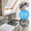 imageArt3d 10Sheet Peel and Stick Backsplash Tiles 12x12 Inch SelfAdhesive 3D Wall Tiles for Kitchen Bathroom Countertop  Thickened Waterproof Design Light BrownGraphite Gray
