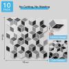imageArt3d 10Sheet Peel and Stick Backsplash Tiles 12x12 Inch SelfAdhesive 3D Wall Tiles for Kitchen Bathroom Countertop  Thickened Waterproof Design Light BrownWhiteBlack