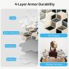 imageArt3d 10Sheet Peel and Stick Backsplash Tiles 12x12 Inch SelfAdhesive 3D Wall Tiles for Kitchen Bathroom Countertop  Thickened Waterproof Design Light BrownEspresso Brown