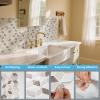 imageArt3d 10Sheet Peel and Stick Backsplash Tiles 12x12 Inch SelfAdhesive 3D Wall Tiles for Kitchen Bathroom Countertop  Thickened Waterproof Design Light BrownLight Brown