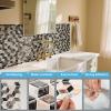 imageArt3d 10Sheet Peel and Stick Backsplash Tiles 12x12 Inch SelfAdhesive 3D Wall Tiles for Kitchen Bathroom Countertop  Thickened Waterproof Design Light BrownEspresso Brown