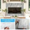 imageArt3d 12 x 12 Inch HeavyDuty Peel and Stick Backsplash Selfadhesive Wall Tiles for Kitchen Bathroom Decor 10Pack WhiteGray Marble