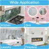 imageArt3d 12 x 12 Inch HeavyDuty Peel and Stick Backsplash Selfadhesive Wall Tiles for Kitchen Bathroom Decor 10Pack WhitePink