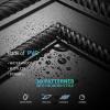 imageArt3d 12Pack 24quotx24quot PVC Lightweight Drop Ceiling Tile 2x2 ft WaterResistant Ceiling Panels to Prevent Breakage BlackSquare Black