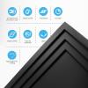 imageArt3d 12Pack 24x24 Inch PVC Waterproof Drop Ceiling Tiles for Home Dcor  2x2 ft 3D Modern Ceiling Panel for Suspended Grid BlackBlack