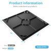 imageArt3d 12Pack Lightweight Drop Ceiling Tiles for Suspended Grid 2x2 ft Ceiling Panels in White Cover 48 SqFtBlack