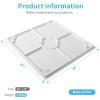 imageArt3d 12Pack Lightweight Drop Ceiling Tiles for Suspended Grid 2x2 ft Ceiling Panels in White Cover 48 SqFtWhite