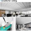 imageArt3d 12Pack Lightweight Drop Ceiling Tiles for Suspended Grid 2x2 ft Ceiling Panels in White Cover 48 SqFtWhite