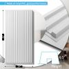 imageArt3d 12Pack Slat Design 3D Wall Panels for Interior Wall Decor 2x4 FT PVC Decorative Drop Ceiling Tiles  WalnutOblong  White