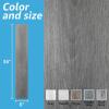 imageArt3d 15 Sqft Peel and Stick Floor Tiles 10Pcs Luxury Vinyl Plank Flooring Wood Look Adhesive and Waterproof Tile Sticker for Bedroom Living Room Kitchen TeakGray