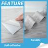 imageArt3d 15 Sqft Peel and Stick Floor Tiles 10Pcs Luxury Vinyl Plank Flooring Wood Look Adhesive and Waterproof Tile Sticker for Bedroom Living Room Kitchen TeakLight Gray