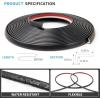 imageArt3d 20ft Outside Vinyl Corner Trim Peel and Stick for Tile and Wall Edges Furniture Decoration BlackBlack