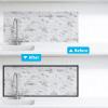 imageArt3d 20ft Outside Vinyl Corner Trim Peel and Stick for Tile and Wall Edges Furniture Decoration BlackBlack