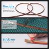 imageArt3d 20ft Outside Vinyl Corner Trim Peel and Stick for Tile and Wall Edges Furniture Decoration BlackCherry