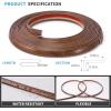 imageArt3d 20ft Outside Vinyl Corner Trim Peel and Stick for Tile and Wall Edges Furniture Decoration BlackCherry