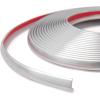 imageArt3d 20ft Outside Vinyl Corner Trim Peel and Stick for Tile and Wall Edges Furniture Decoration BlackGlittery Silver