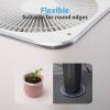 imageArt3d 20ft Outside Vinyl Corner Trim Peel and Stick for Tile and Wall Edges Furniture Decoration BlackGlittery Silver