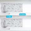 imageArt3d 20ft Outside Vinyl Corner Trim Peel and Stick for Tile and Wall Edges Furniture Decoration BlackWhite