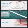 imageArt3d 20ft Outside Vinyl Corner Trim Peel and Stick for Tile and Wall Edges Furniture Decoration BlackWhite