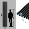 imageArt3d 2Pack 48quot x 24quot Acoustic Wood Panels for Wall Soundproof Wood Slat Panel for Wall and Ceiling 3D Fluted Sound Absorbing Paneling for Interior Wall Decor Living Room Bedroom  BlackwoodBlackwood