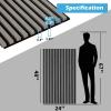imageArt3d 2Pack 48quot x 24quot Acoustic Wood Panels for Wall Soundproof Wood Slat Panel for Wall and Ceiling 3D Fluted Sound Absorbing Paneling for Interior Wall Decor Living Room Bedroom  BlackwoodSmoky Oak