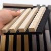 imageArt3d 2Pack 48quot x 24quot Acoustic Wood Panels for Wall Soundproof Wood Slat Panel for Wall and Ceiling 3D Fluted Sound Absorbing Paneling for Interior Wall Decor Living Room Bedroom  BlackwoodSample