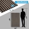 imageArt3d 2Pack 48quot x 24quot Acoustic Wood Panels for Wall Soundproof Wood Slat Panel for Wall and Ceiling 3D Fluted Sound Absorbing Paneling for Interior Wall Decor Living Room Bedroom  BlackwoodAmerican Walnut