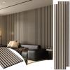 imageArt3d 2Pack 48quot x 24quot Acoustic Wood Panels for Wall Soundproof Wood Slat Panel for Wall and Ceiling 3D Fluted Sound Absorbing Paneling for Interior Wall Decor Living Room Bedroom  BlackwoodOak