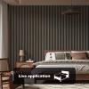 imageArt3d 2Pack 48quot x 24quot Acoustic Wood Panels for Wall Soundproof Wood Slat Panel for Wall and Ceiling 3D Fluted Sound Absorbing Paneling for Interior Wall Decor Living Room Bedroom  BlackwoodAmerican Walnut