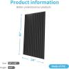 imageArt3d 2x4 ft Drop Ceiling Tiles in White 12Sheet SemiCylinder Design 3D Wall Panels for Interior Wall Decor 24x48 inchSemiCylinder Black