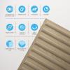 imageArt3d 2x4 ft Drop Ceiling Tiles in White 12Sheet SemiCylinder Design 3D Wall Panels for Interior Wall Decor 24x48 inchSemiCylinder Walnut